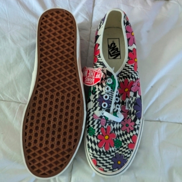 Vans Authentic Women 5 Printed Floral Checker VNOA348A40G 032026 - Picture 8 of 9